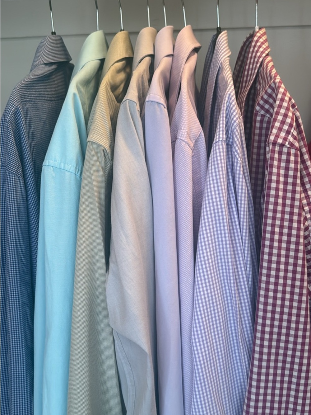 Men's Light Blue & Pastel Dress Shirt - Classic Button-Up